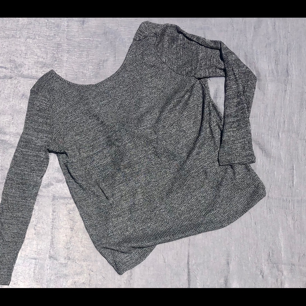 Open Back Pullover Sweater